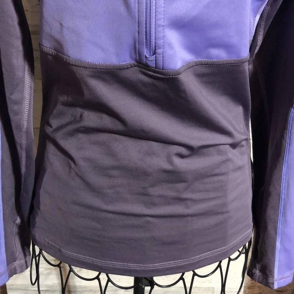 Nike pro lavender quarter zip sweatshirt size small active wear gym wear casual - Picture 3 of 7